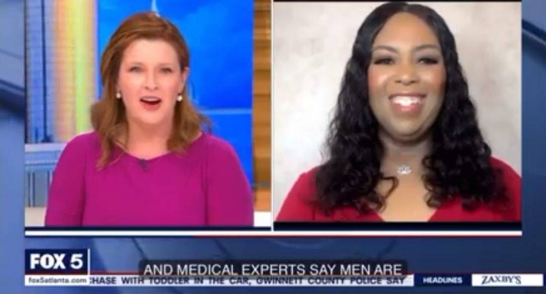 FOX 5 Atlanta split-screen interview with a health expert